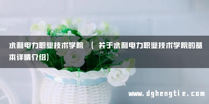 水利电力职业技术学院 (关于水利电力职业技术学院的基本详情介绍)
